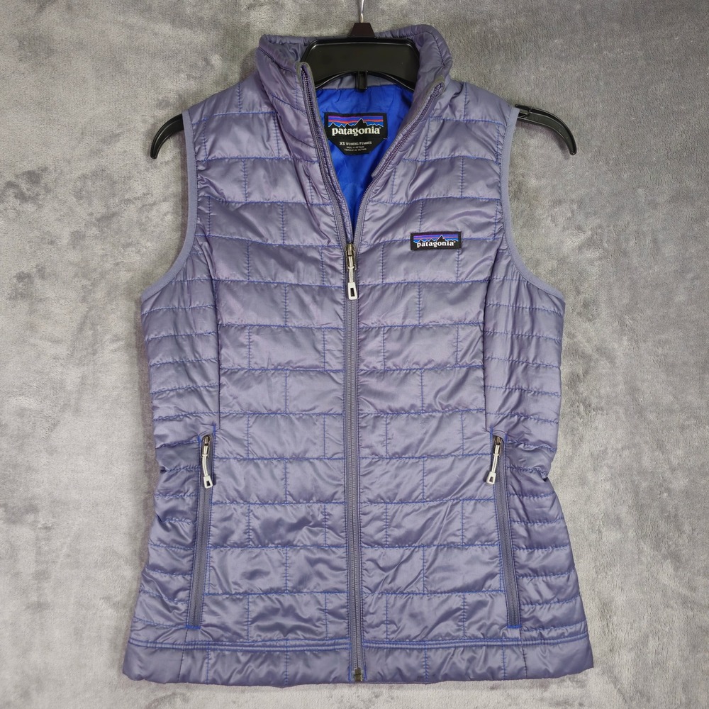 Patagonia Vest Womens XS Purple Nano Puff 84247 Quilted Primaloft Puffer